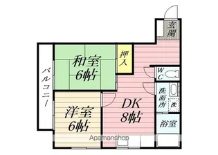 クレール末吉【203号室】の間取り