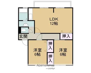 サンガーデンひあさ B棟【1階】の間取り