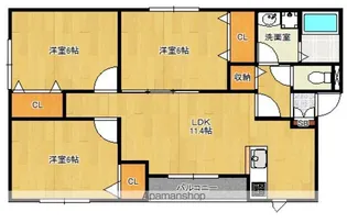 メゾンクラッセ皿山【2階】の間取り