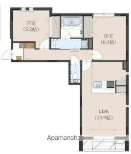 LACINE(ラシーネ)【2階】の間取り