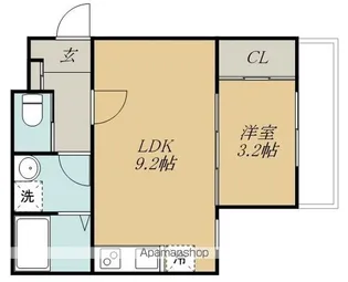 BAU北仙台【2階】の間取り