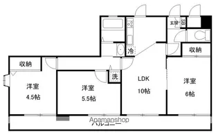 ベルトピア馬橋【5階】の間取り