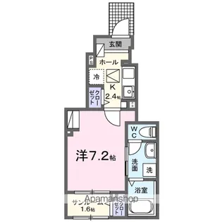 クライス【1階】の間取り