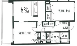 ラヴィーヌ【2階】の間取り