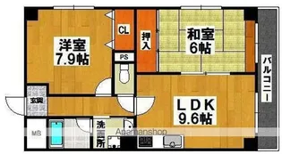 パストラルクール【6階】の間取り
