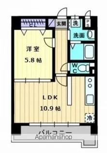パルテールAISHIN【5階】の間取り
