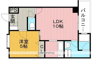 エルベコート豊中本町【6階】の間取り