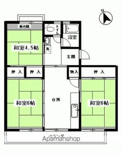 小滝グリーンハイツ【303号室】の間取り