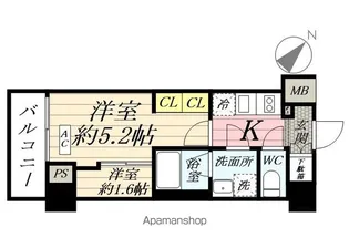 ブライズ鶴見本町通MAXIV【5階】の間取り