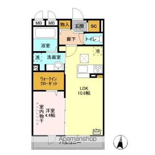 ROI DEL’OURS Ⅲ【1階】の間取り