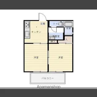 パナハイツタムラ【202号室】の間取り