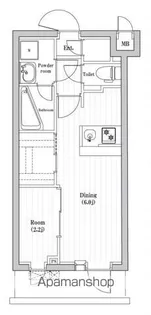 レジデンス東中野ガーデン【1階】の間取り