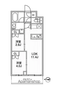 LIME RESIDENCE SHINAGAWA EAST【2階】の間取り