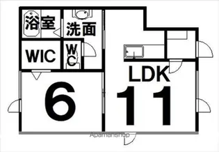 スウィートA・Ⅱ【2-A号室】の間取り