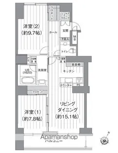 T’S GARDEN北柏 2号棟【302号室】の間取り