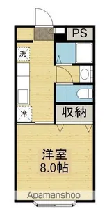 パインヒルズ【205号室】の間取り