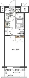 新品家具付きマンション春吉18KAGOOD福岡【3階】の間取り