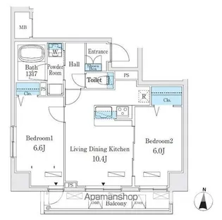 クラリティア板橋本町【5階】の間取り