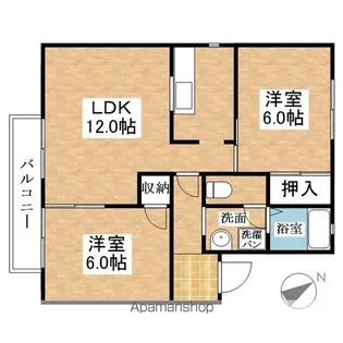コーポトータス【2階】の間取り