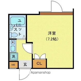 インペリアル高田馬場【2階】の間取り