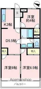 ハイネス狭山台【2階】の間取り