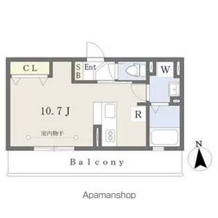 クリスタルパレス【302号室号室】の間取り