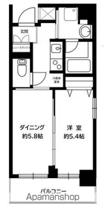 日神デュオステージ横浜【8階】の間取り