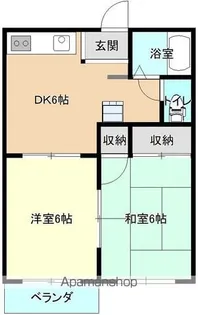 リバーハイツ【102号室】の間取り