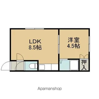 グランツ末広Ⅰ【G号室】の間取り