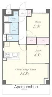 ベルヴァンス【2階】の間取り