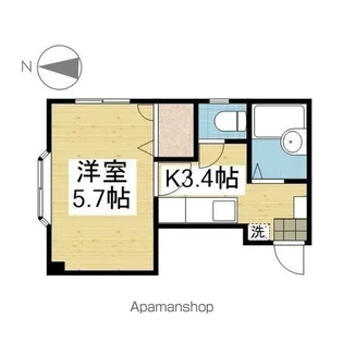 GRACE高砂【102.号室】の間取り