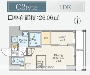 LIVEFLAT千駄木【307号室】の間取り