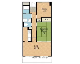WESTヒルズ関空【1002号室】の間取り