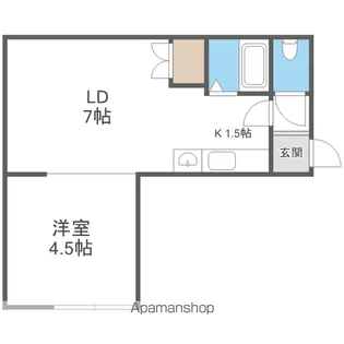 トキメック円山並木通Ⅱ【2階】の間取り
