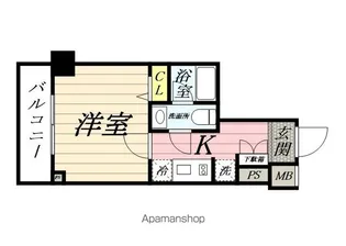 マイナビSTAY八丁畷(スクエアシティ横浜鶴見)【405号室】の間取り