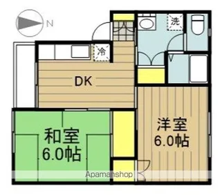 グリーンハイツA【2階】の間取り