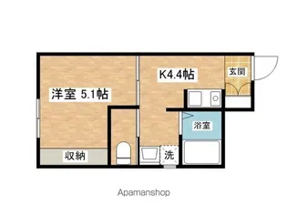 ブリヨン手形【101号室】の間取り