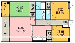ワンダープレイス【2階】の間取り