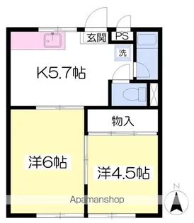 メロディセブン【103号室】の間取り