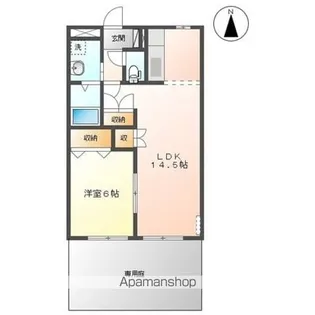 ティアラB【1階】の間取り