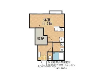 LA POMME(ラ ポム)【102号室】の間取り