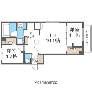 Terrace Warabi【1階】の間取り