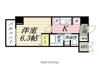 エルプレイス新子安Ⅱ【716号室】の間取り