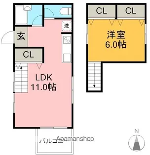 エトワール桜井町【4階】の間取り