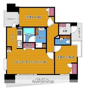 アンピール天神東【8階】の間取り
