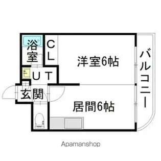 ハイフィールド88【6階】の間取り