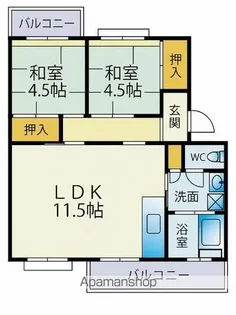 東福間10000棟【2階】の間取り