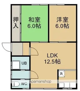 北斗荘【D号室】の間取り