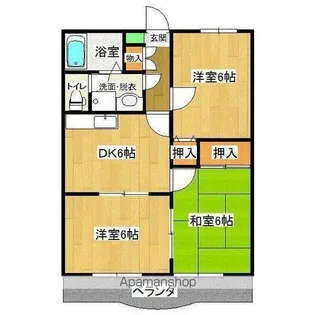 安之前ハイツ【102号室】の間取り