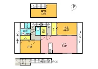 DREAM WINGS【2階】の間取り